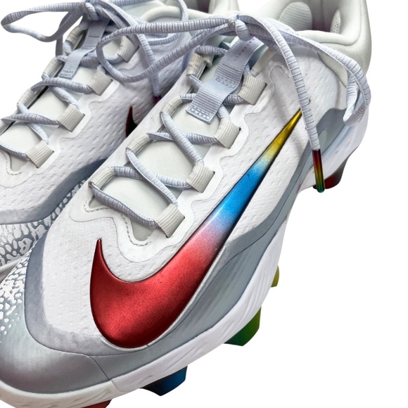 NWOT Nike Alpha Huarache Elite 4 Low MCS Baseball Cleats Rainbow Men’s Size 11 main image 9